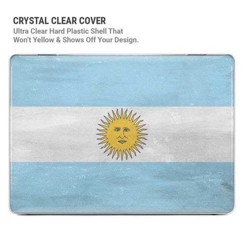 Argentina Flag Distressed MacBook Pro 16in (2019-20) Case plus Skin